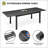 8-person 94.49'' L X 35.43'' W Patio Aluminum Dining Set with Extendable Rectangular Table and Folded Reclining Armchairs