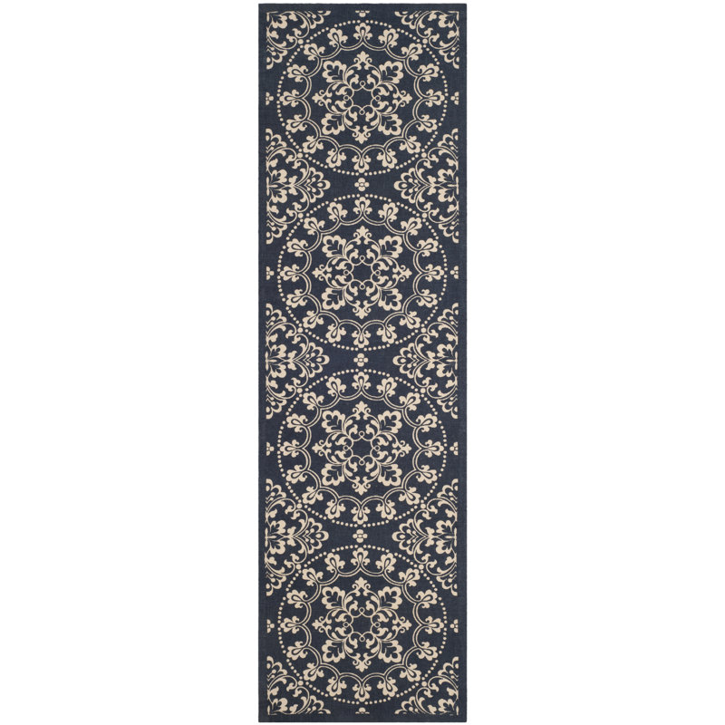 Charing Cross Cedar Brook Hand Loomed Jute Ikat Rug, Runner 2'3" x 8'