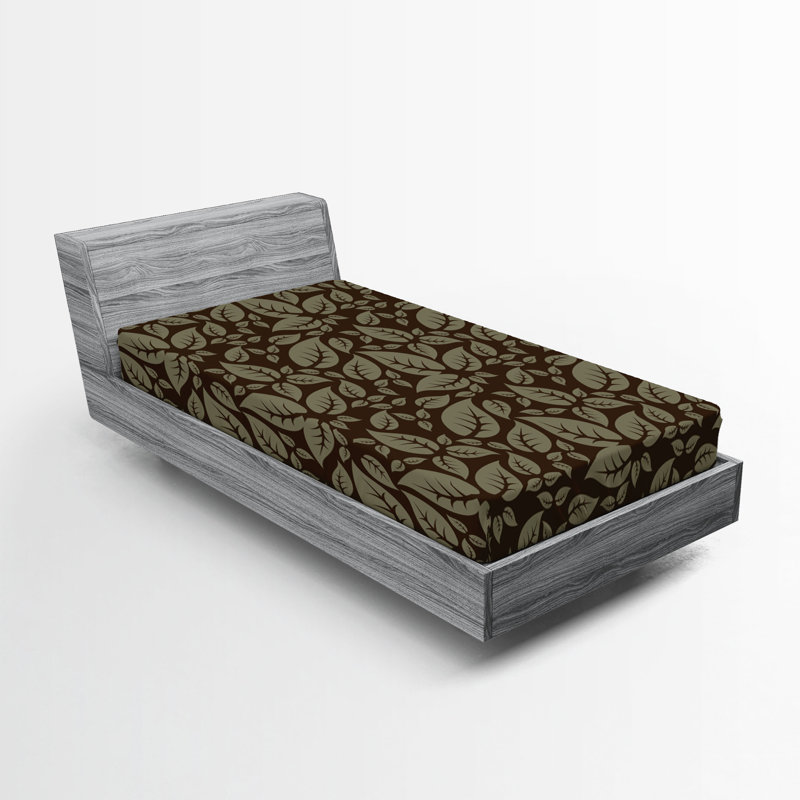 Drap-housse Ambesonne Earthy Leaves
