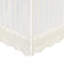 Off-White Lace Scallop Crib Skirt
