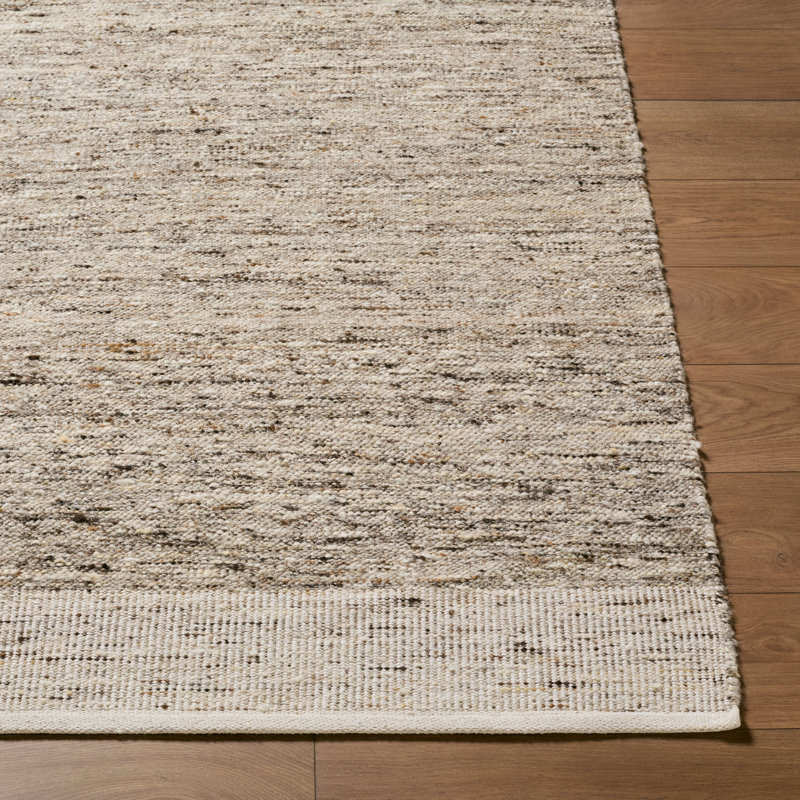 Tapis fait à la main Simplon, Rectangulaire 2 pi x 3 pi, Gris / taupe / gris anthracite
