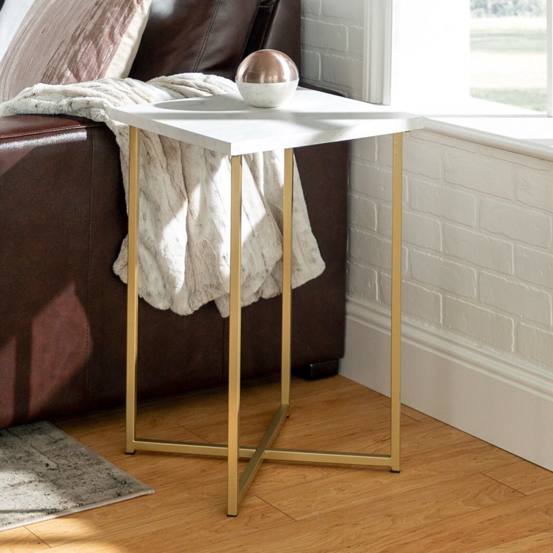 Mukherjee Cross Legs End Table
