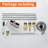 5 Hole Deck Mount Tub Faucet With Handheld Shower Waterfall Bathtub Faucets Modern Brass 3 Handle Tub Fillers With Valve-107541407