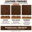 Novella Heirloom Quality Ottoman in Buttery Soft 100% Top Grain Leather, Made to Order-335048690