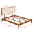 Platform Bed with Upholstered Headboard