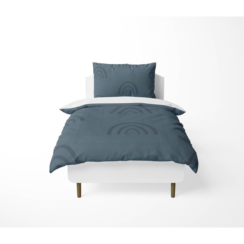 Ensemble d'édredon léger Plain Bows Match, Bleu