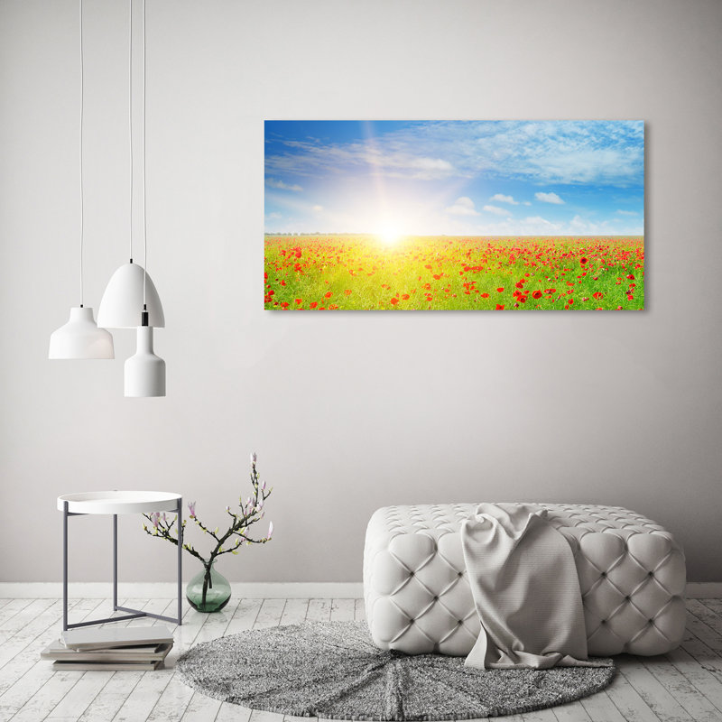 Field Of Poppies - Wrapped Canvas Print