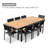 Heck Rectangular 8 - Person Outdoor Dining Set with Extension Teak Tabletop-88365843