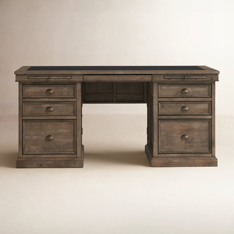 Pritchett Solid Wood Base Executive Desk