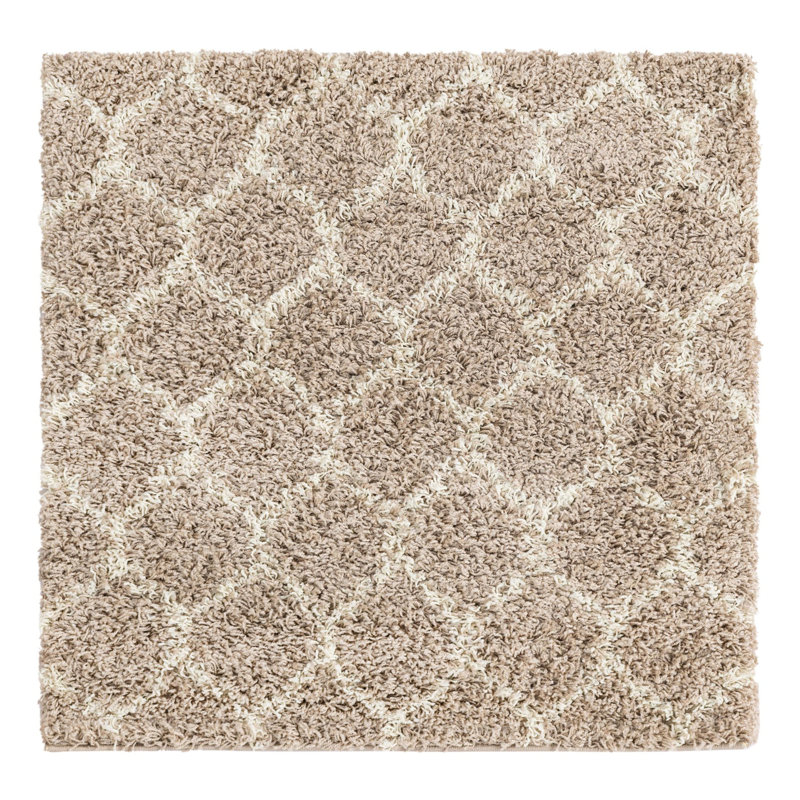 Geometric Indoor Rug, Square 3'3"