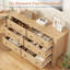 Commode 6 tiroirs pour chambre à coucher, commode double moderne avec tiroirs de rangement-1275763109