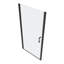 Porte de douche pivotante universelle ajustable 1 3/8 "- ouverture vers l'extérieur, verre trempé 1/4", noir mat 2472