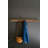 RECYCLED WOOD COATRACK WITH FORGED IRON HOOKS