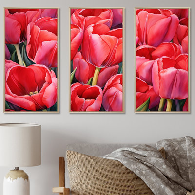 Ensemble de salon Tulipes Tranquility I - Tulips Wall Art