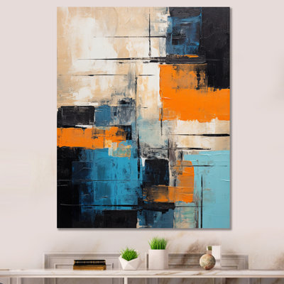 «Colorfields Deconstruct Minimal Abstract I», art abstrait sur toile