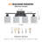 4-Light Bathroom Vanity (Black)