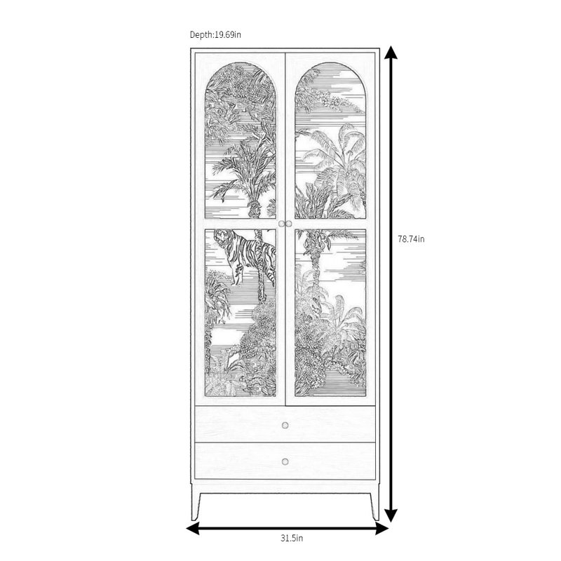 Garde-robe moderne et simple