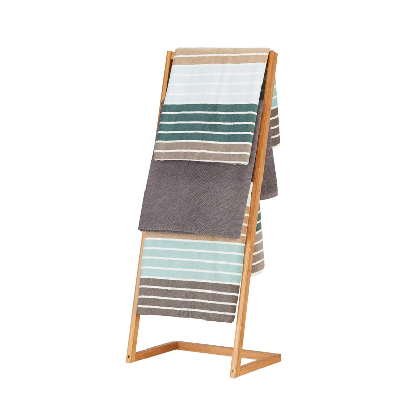 Avilla Wood 4 Freestanding Towel Stand