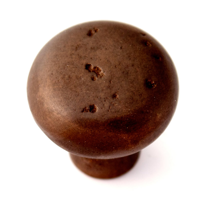 Sierra Mushroom Knob, Dark Bronze, 1.38" H x 1.5" W x 0.75" D