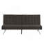 Structure en bois, pieds en acier inoxydable, canapé, canapé, espresso-945891256