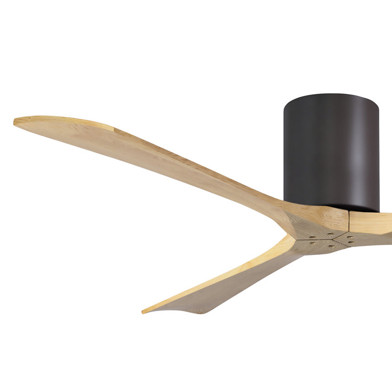 Ventilateur de plafond à 3 pales Olivier, Bronze texturé, Ton érable clair, 60"
