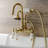 Kingston Brass Aqua Vintage Three-Handle 2-Hole Tub Wall Mount Clawfoot Tub Faucet with Hand Shower-51242133
