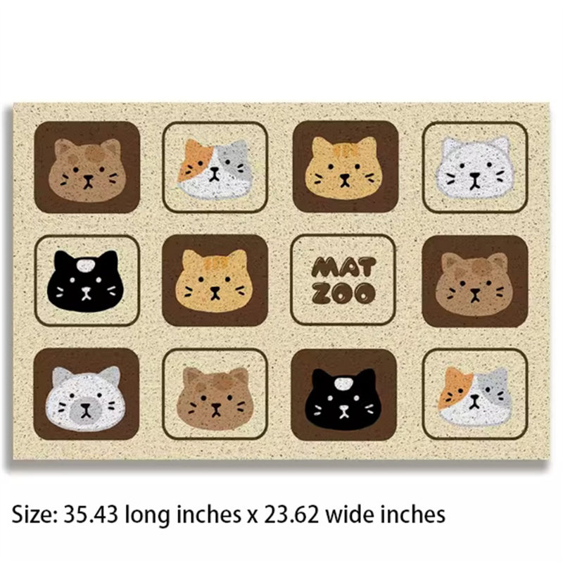 Tapis filtrant pour litière pour chat, H 0,3 po x l 35,43 po x P 23,62 po