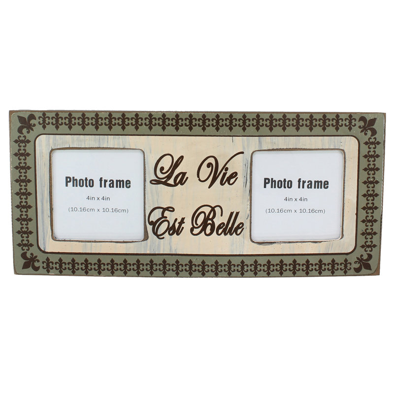 Ensemble de cadres photo rustique french quotes Galdamez
