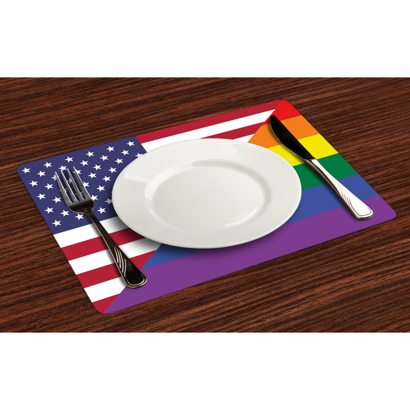 Polyester Abstract Rectangle Placemat