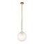 Uttermost Ripple 1 Light Frost Glass Pendant