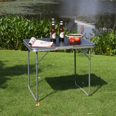 Wasilla Rectangular Outdoor Camping Table - 70 cm W 50 cm D