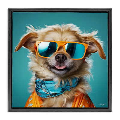 Portrait de chien hipster