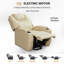 Fauteuil inclinable électrique en cuir Vegan-1331762254
