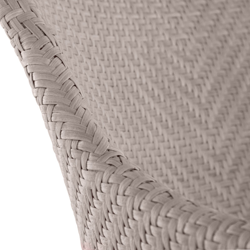 Chaise avec accoudoirs Bari - Huître