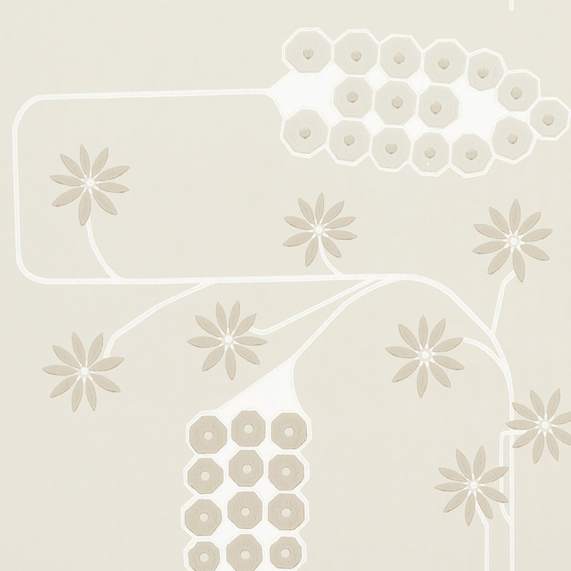 Schumacher x Neisha Crosland Hollywood Grape Wallpaper, Gesso