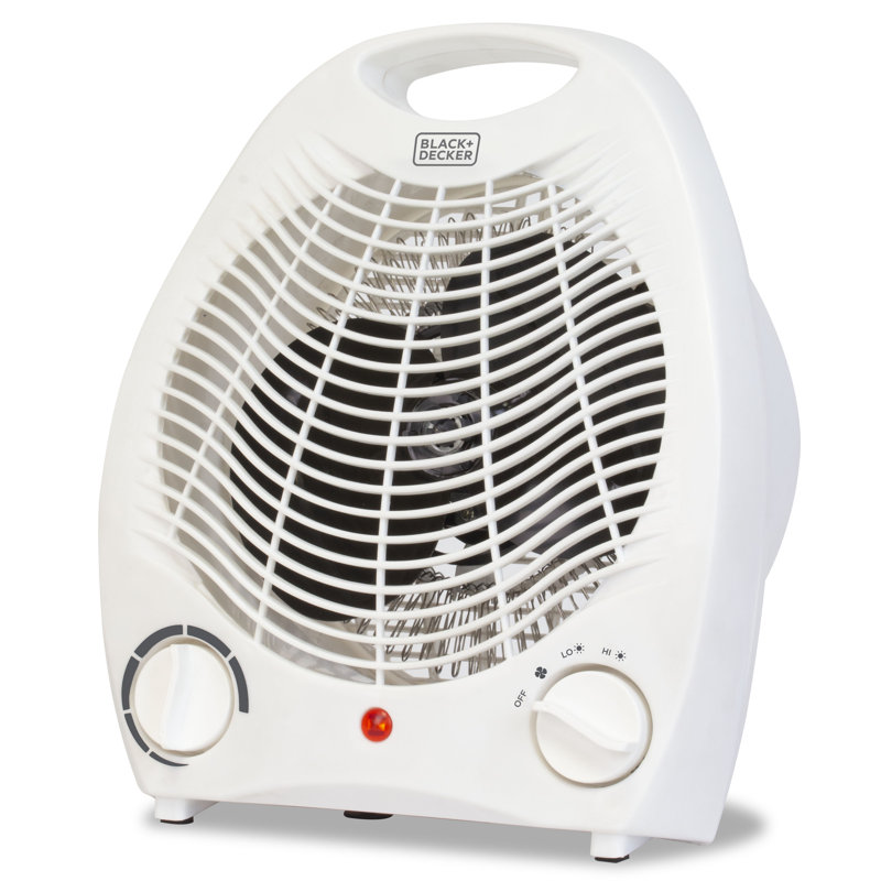 Chaufferette compacte pour ventilateur de bureau électrique Winter Ready Series, Blanc, 5100