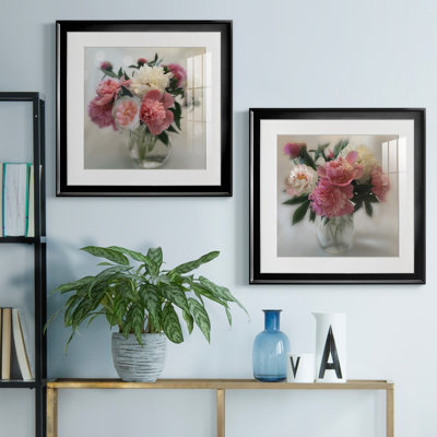 Peony Magic I - ensemble de 2 reproductions d'art graphique