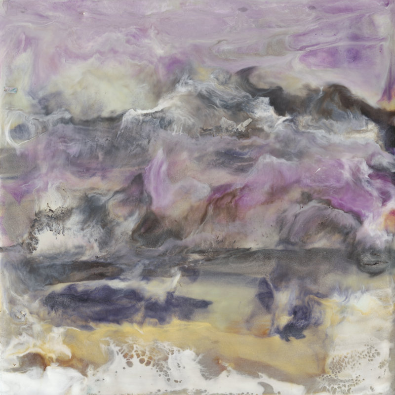 Lavender Billows II by J. Holland - Wrapped Canvas Painting, 30cm H x 30cm W