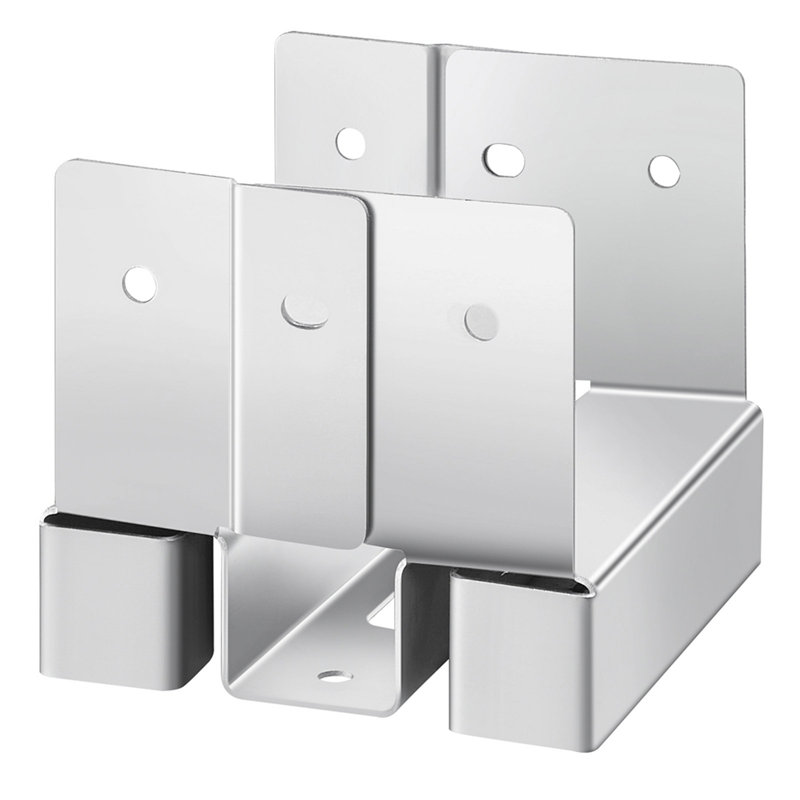 1 Pack 4x4 Post Base Bracket Post Anchor for Concrete Inner Size 3.53x3.56 in