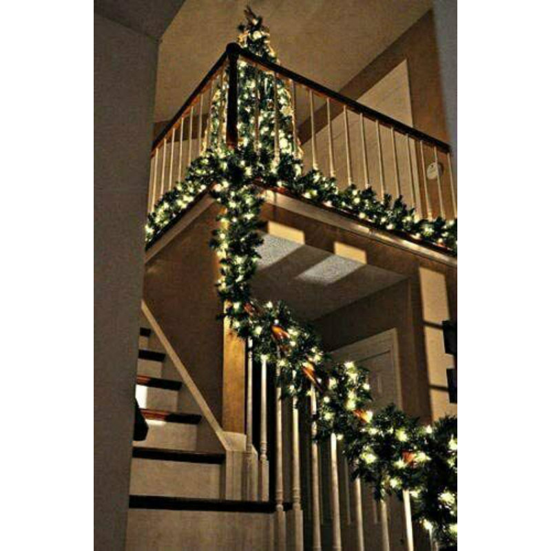 120cm Lighted Faux Garland with Lights