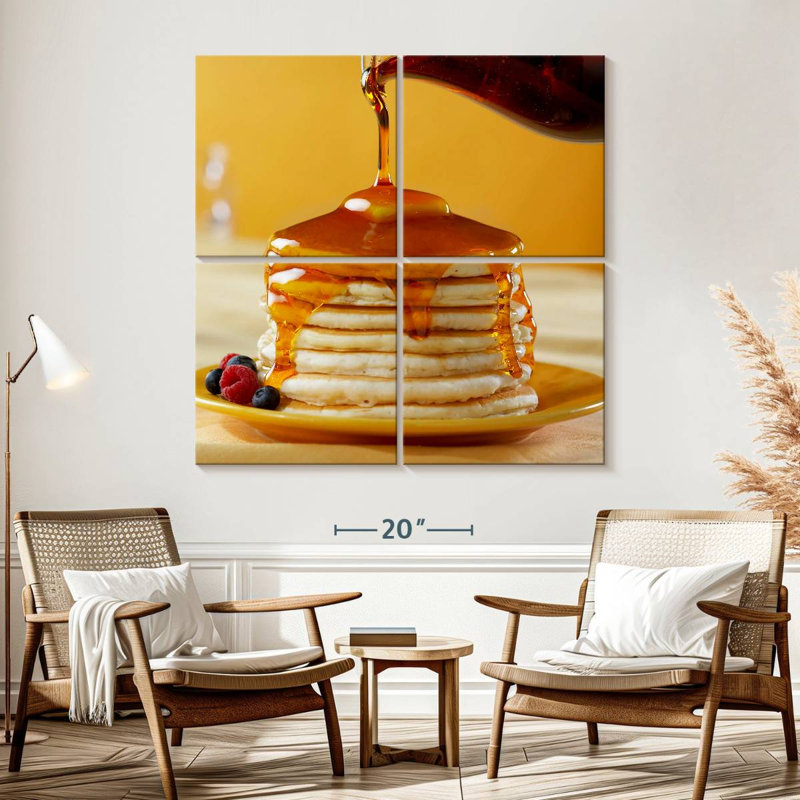 Yarlin Syrup On Pancakes, 57" H x 57" W