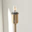 Burley Rechargeable Floor Lamp Base finished in Br Aged Brass
