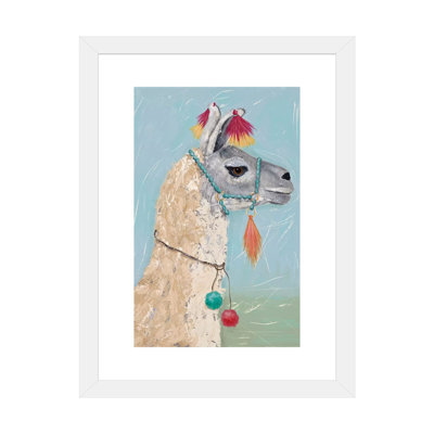 «Painted Llama II» par Jade Reynolds - reproduction