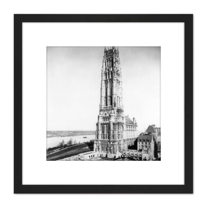 New York City Riverside Church Vintage 1 Piece Single Picture Frame Painting