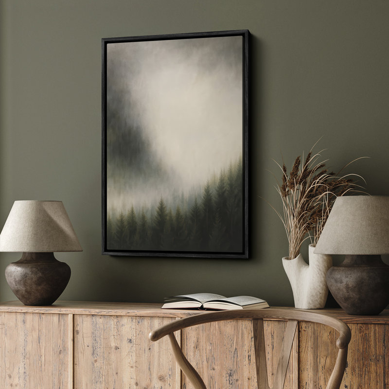 Art mural encadré abstrait rétro antique classique pour chambre à coucher, Noir, H 24 po x l 16 po