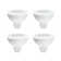 STRAK LED MR16, 50W Equivalent, 4000K, 580LM, Dimmable LED Light Bulb (4-Pack)