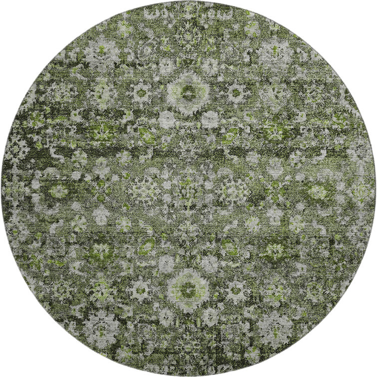 Premium Machine Washable Cerrito Green Rug