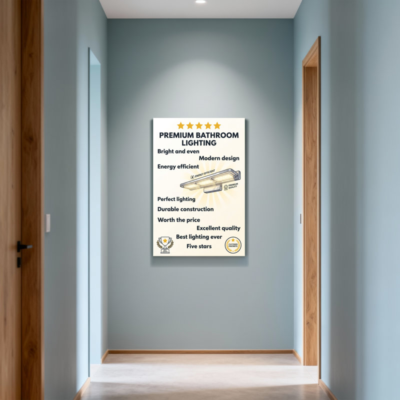 Éclairage de salle de bain Bath & Laundry, H 12 po x l 18 po
