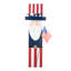 Figurine Americana Uncle Sam
