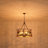 26" 6-Light Modern Farmhouse Drum Chandelier with Sculpted Forest Scene